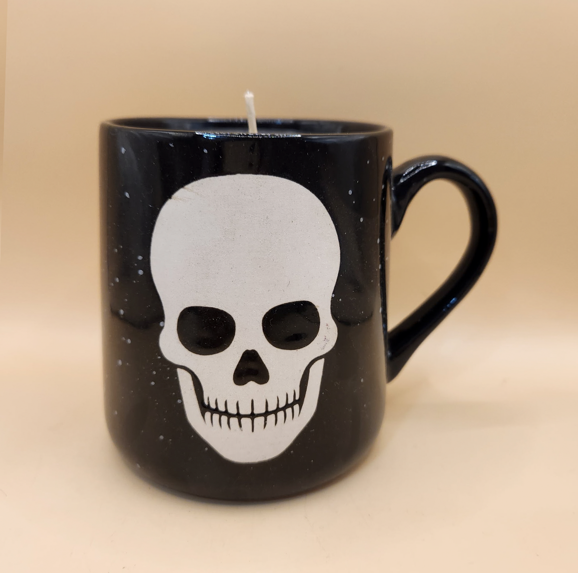 Black Ceramic Mug Candle