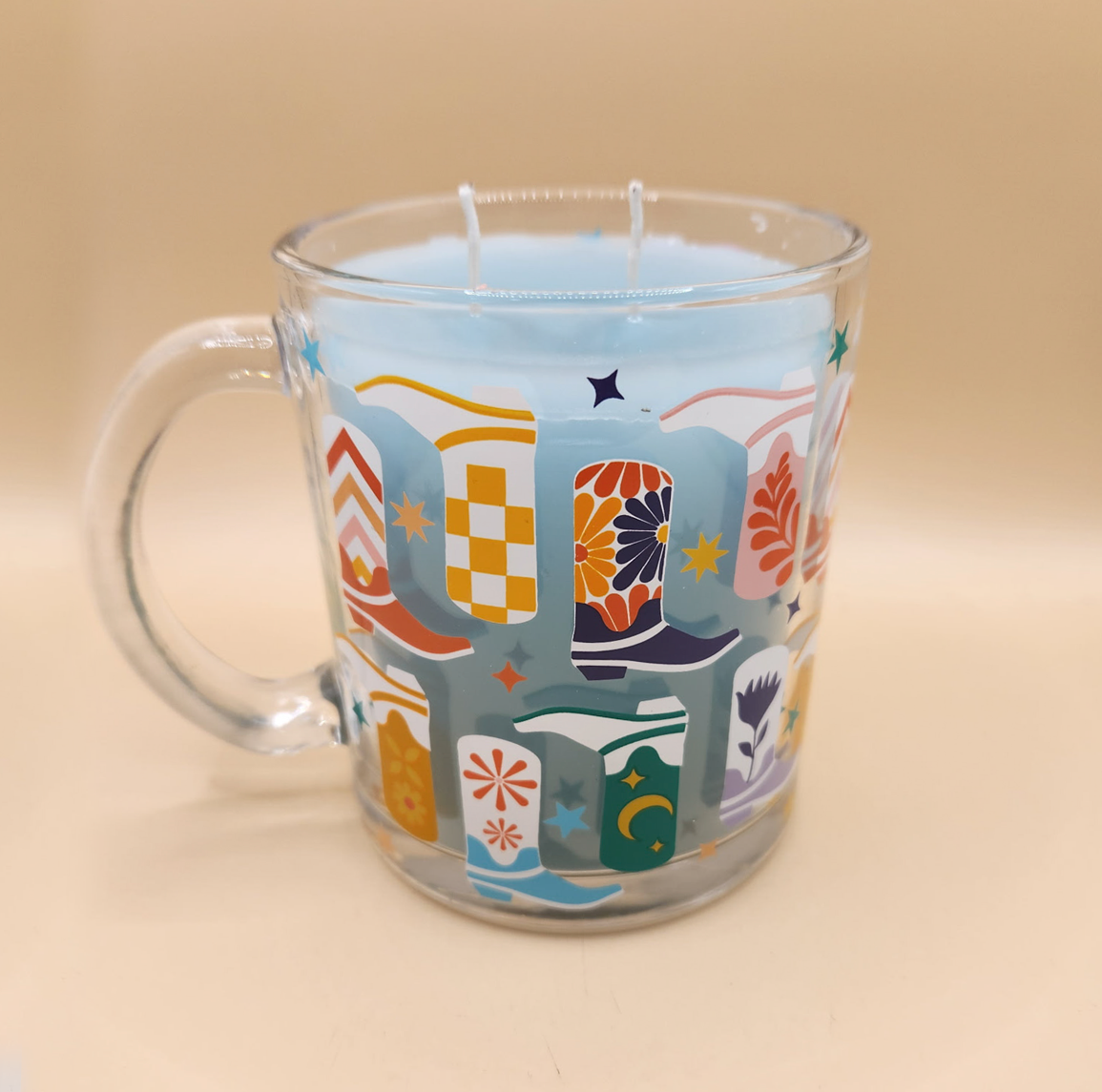 Decorative Cowboy Boot Candle Mug