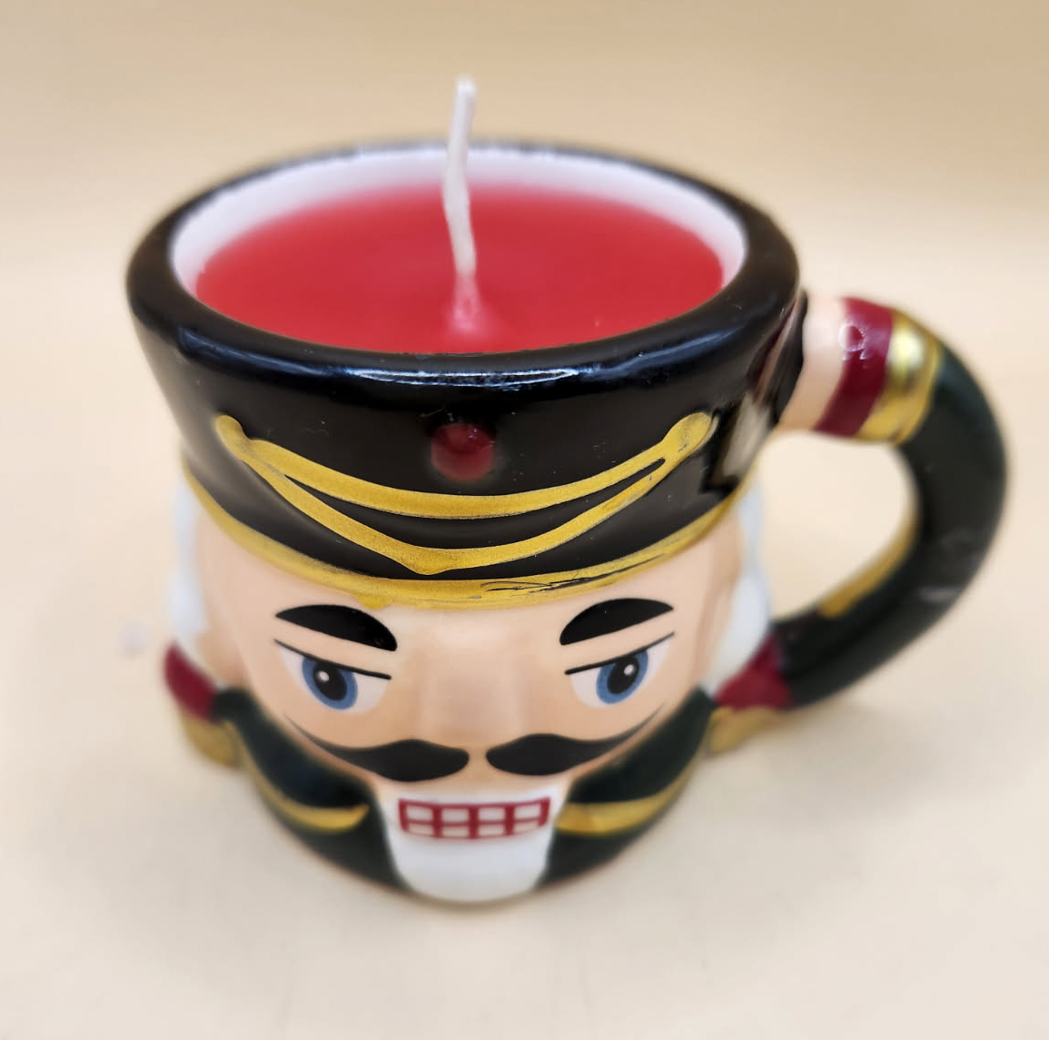 Nutcracker Soldier Mini Mug Candle