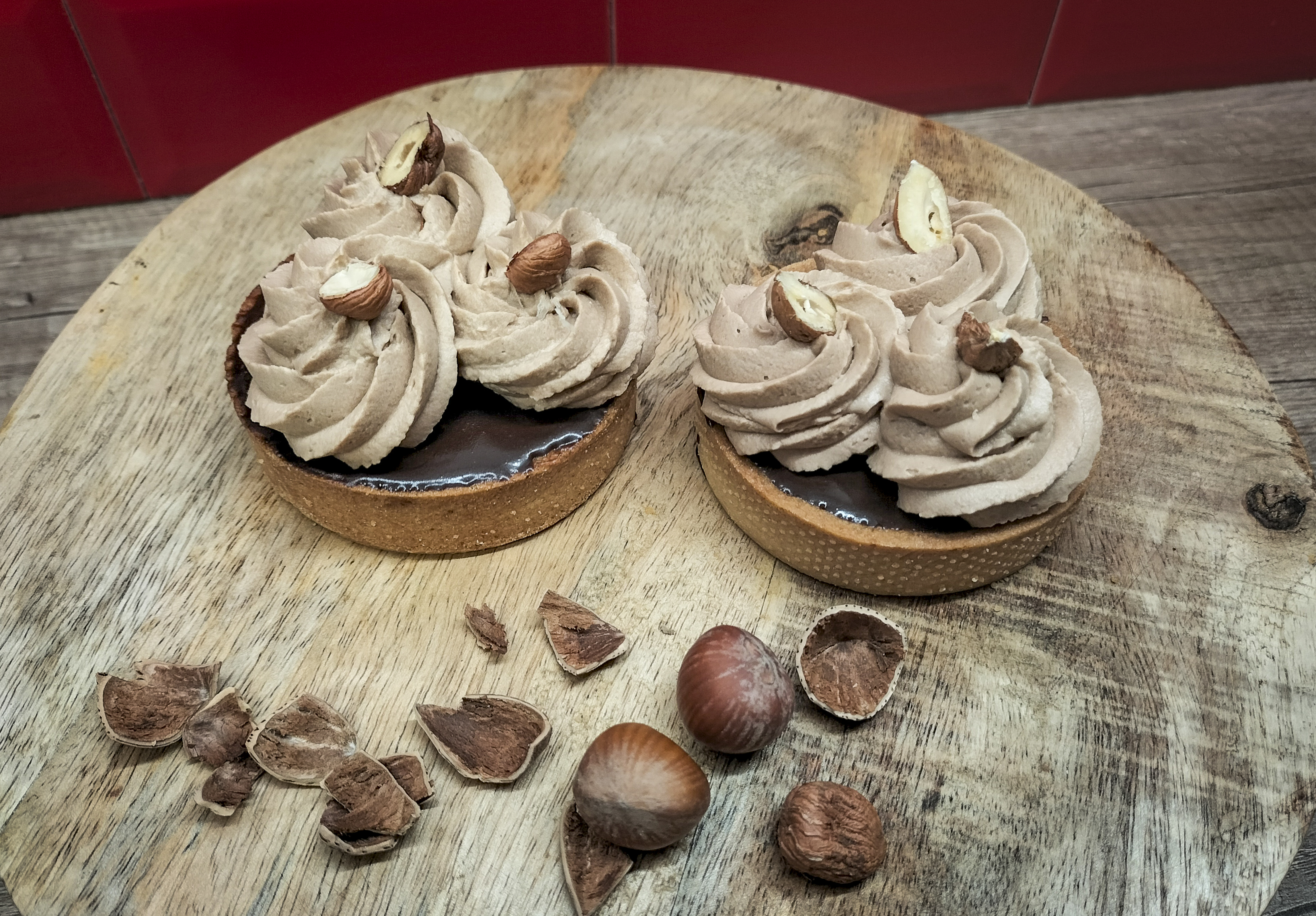 Tarte chocolat praliné