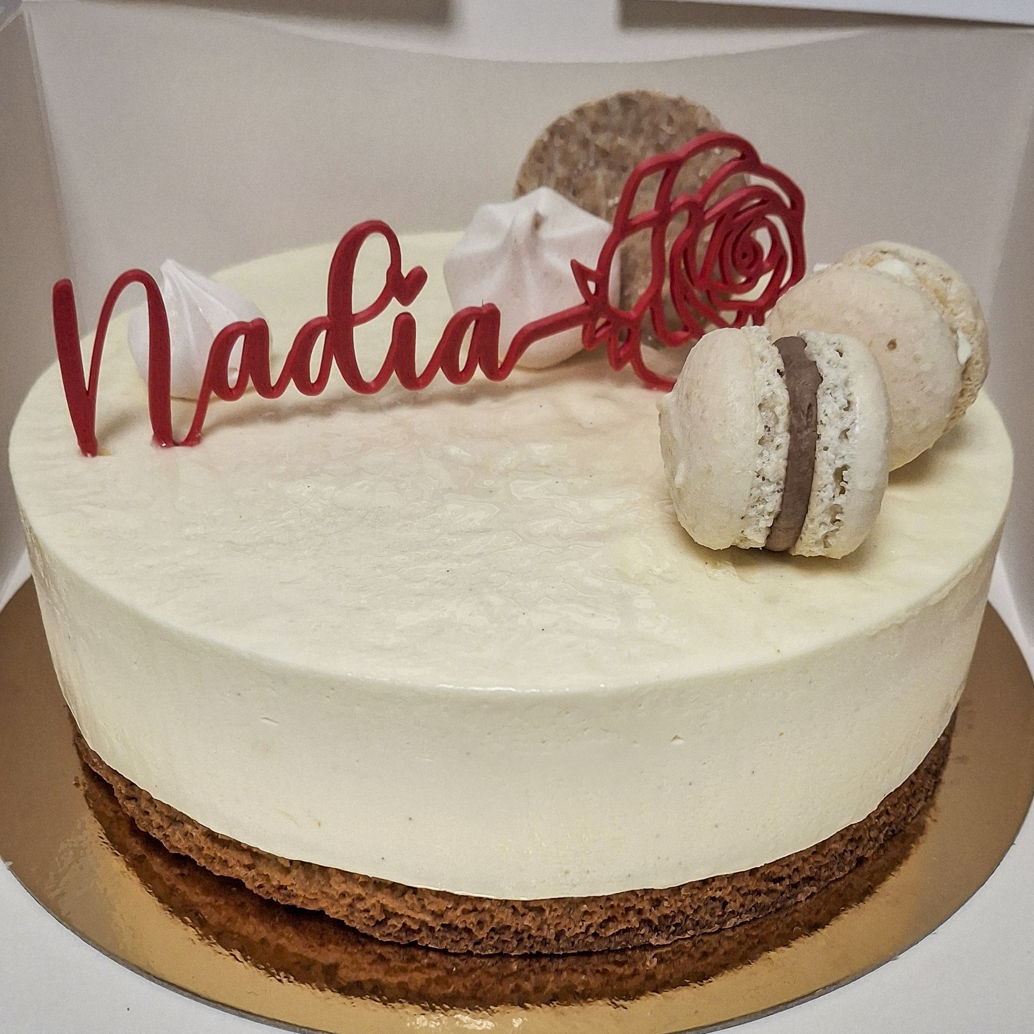 Entremet pomme vanille