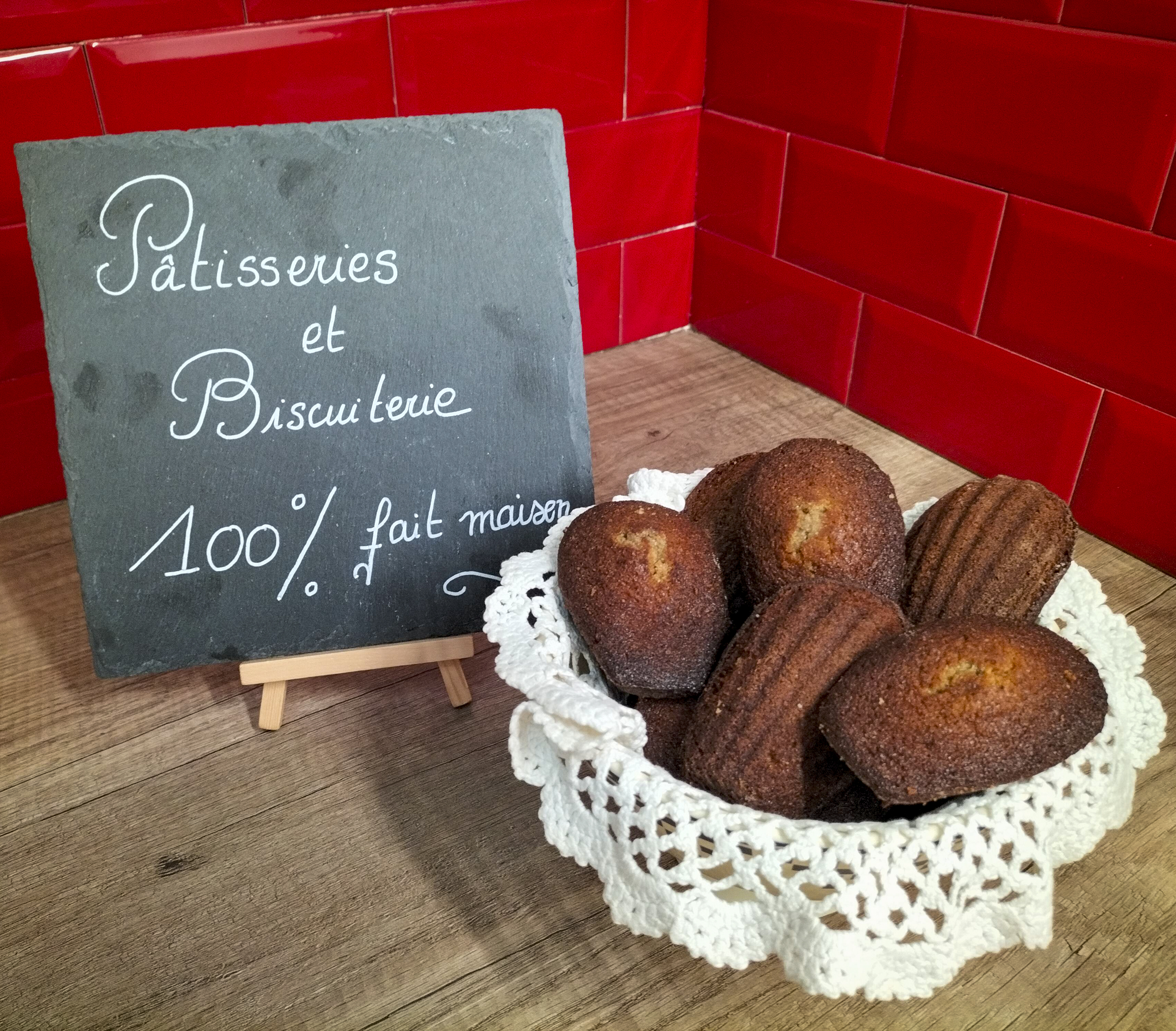 Madeleine à la farine de châtaigne