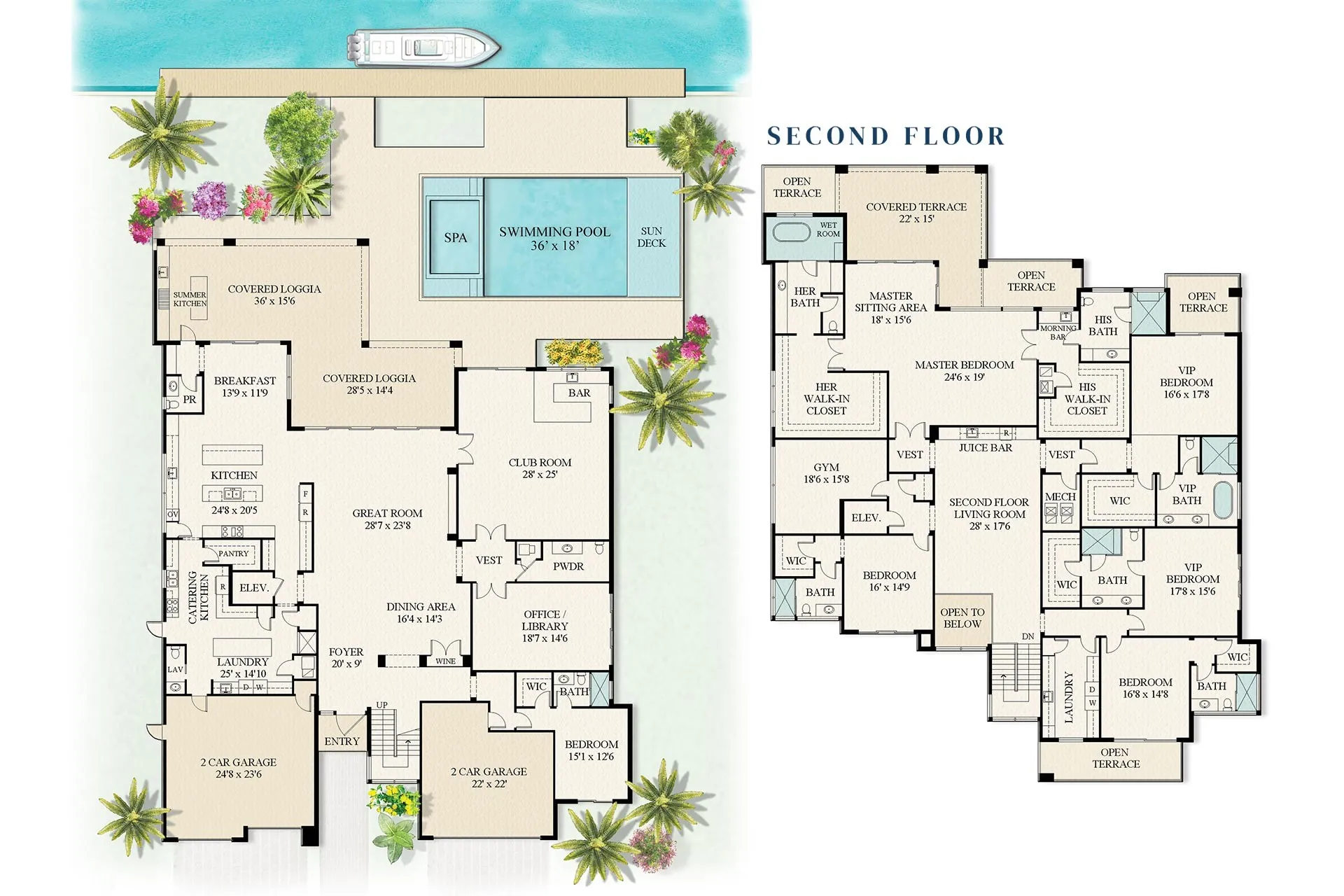 $25,500,000.00 | 6 bed 7.5+ bath 10,171sqft 10,171 square feet 0.35acre lot | 191 W Coconut Palm Rd, Boca Raton, FL 33432.