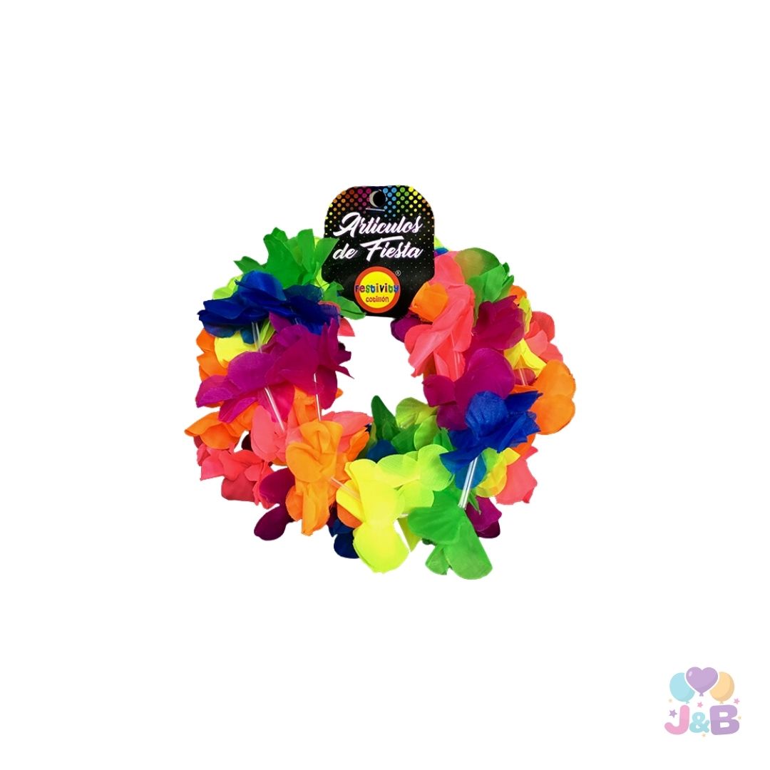 CINTILLO ELASTICADO FLOR FLUOR SURTIDO X6