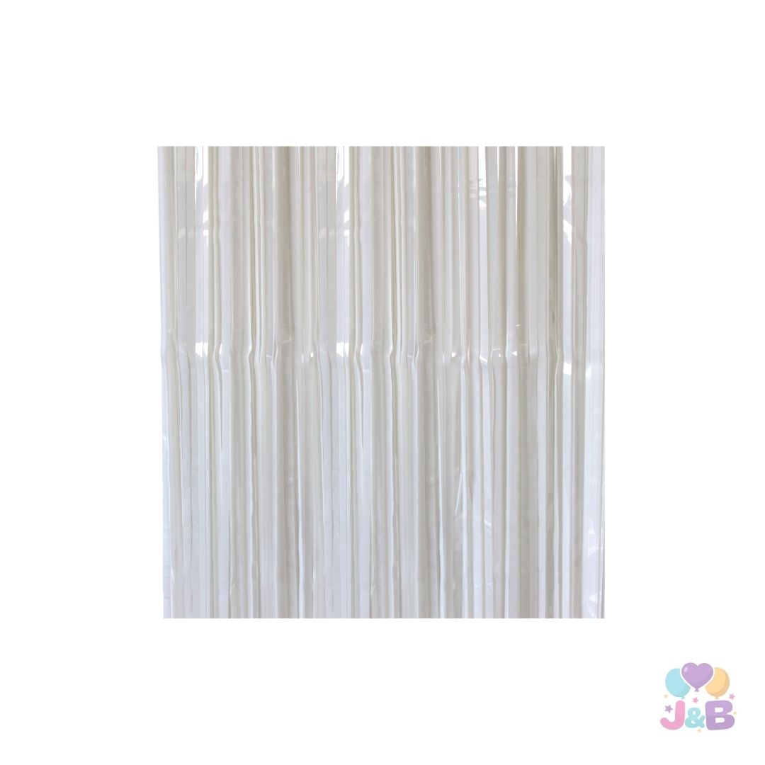 CORTINA PASTEL BLANCO 2M X1