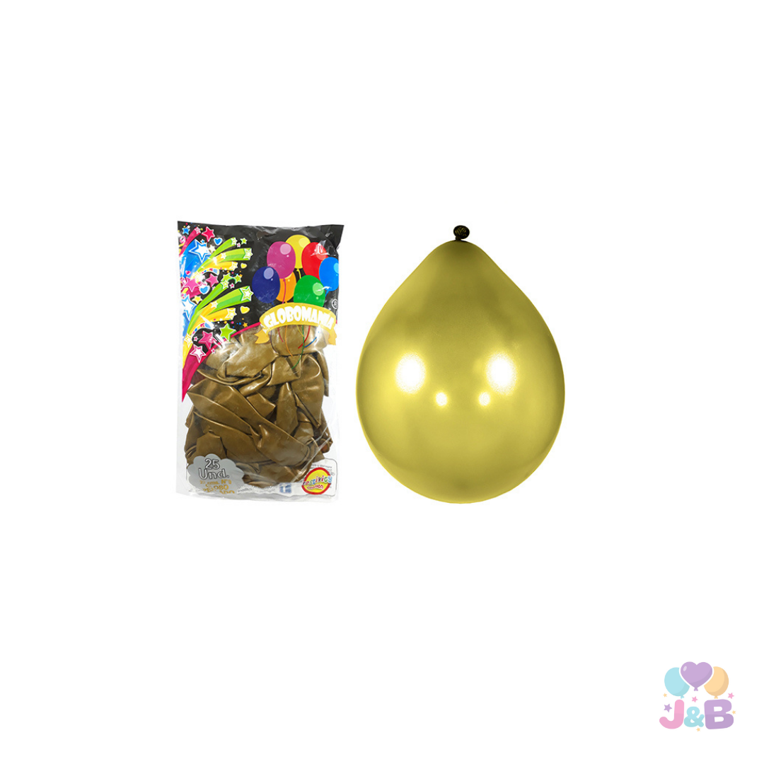 GLOBO 09 STANDARD METALICO X25 UNIDADES