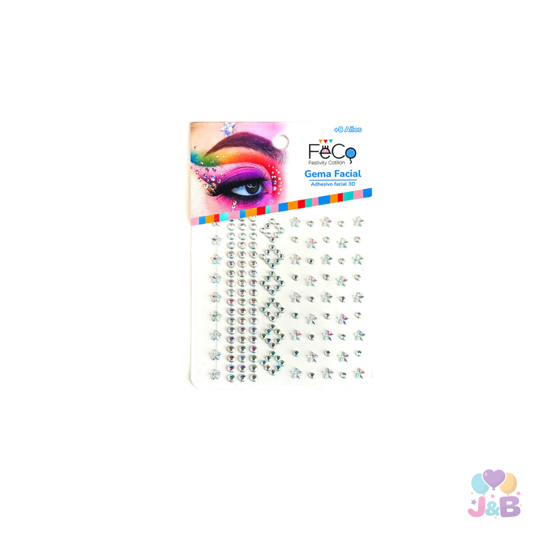 ADHESIVO DECO ESTRELLAS NACARADO X1 UNI