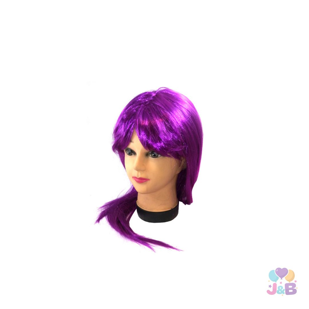 PELUCA LARGA 60CM 160GR MORADO