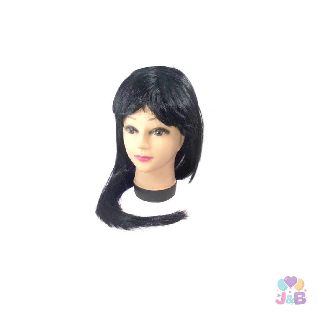 PELUCA LARGA 60CM 160GR NEGRO