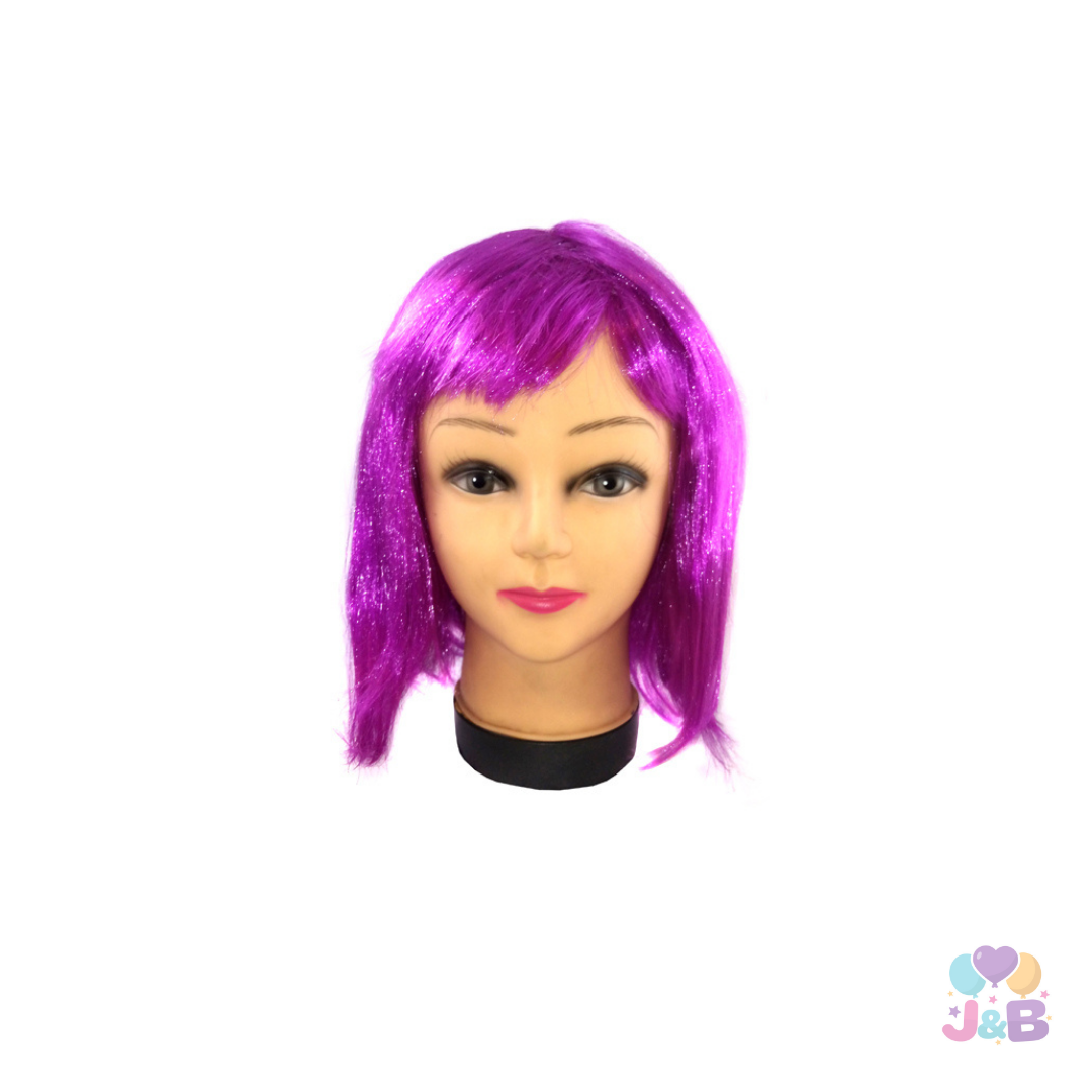PELUCA MEDIANA 43CM 160GR MORADO