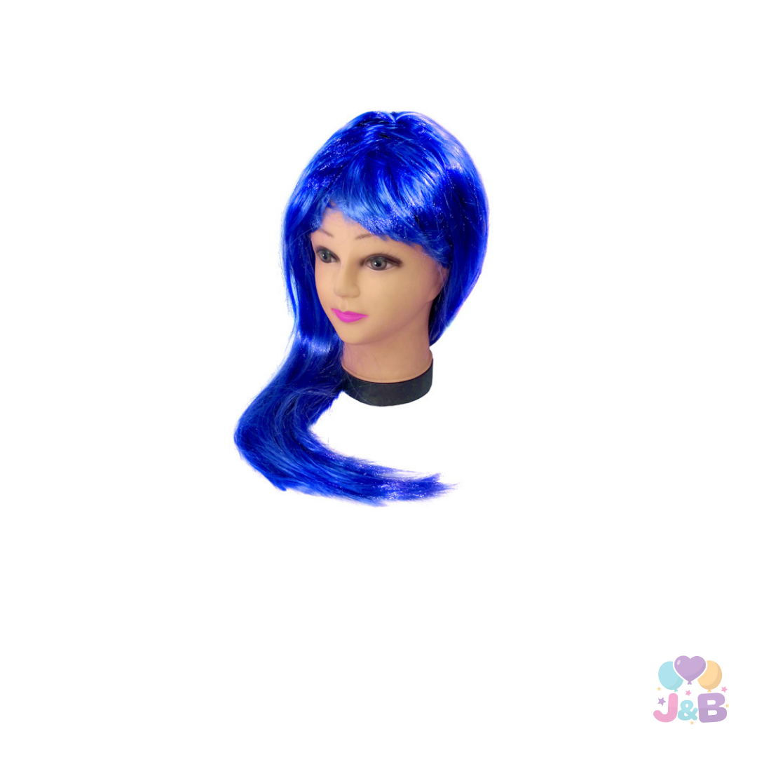 PELUCA LARGA 60CM 160GR AZUL REY