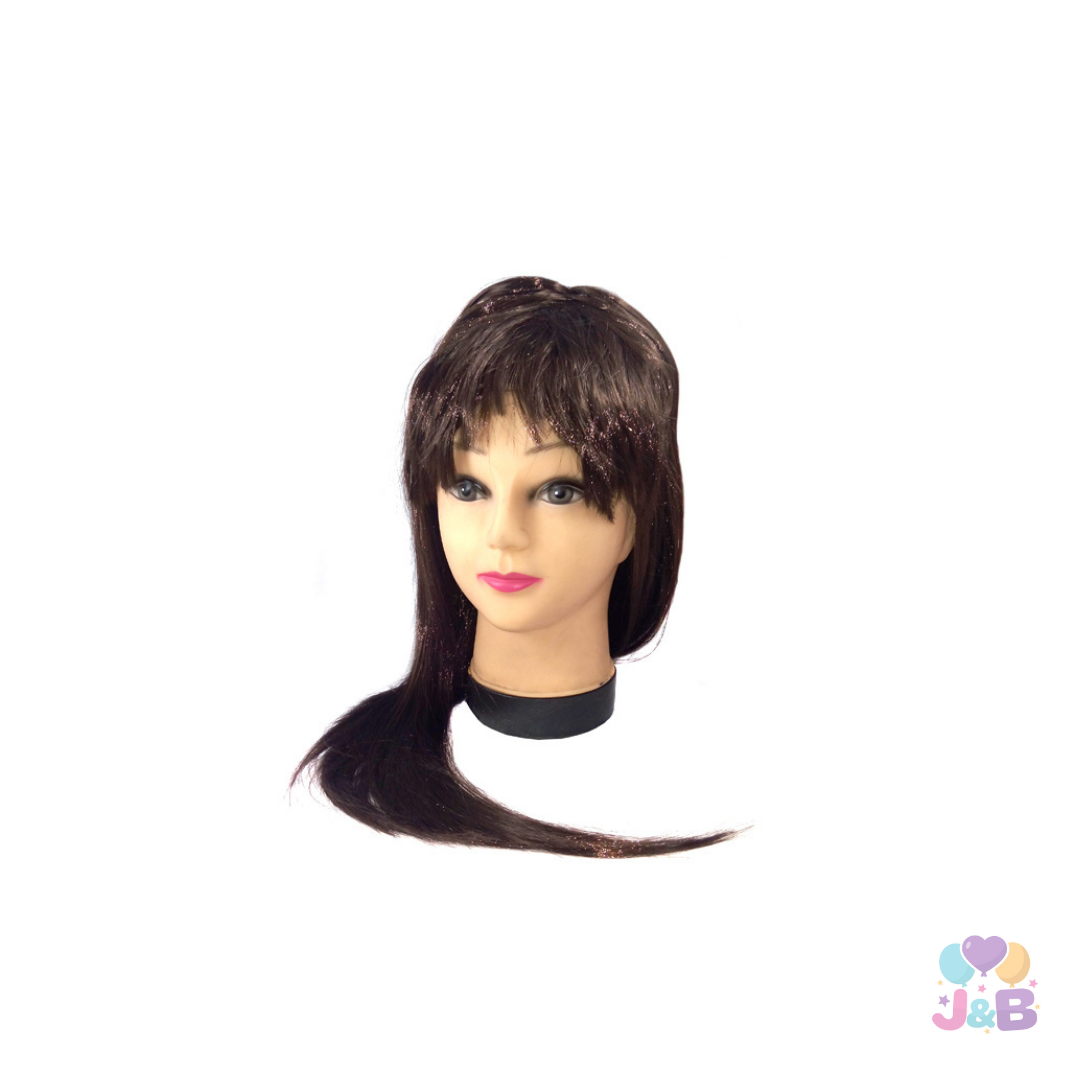 PELUCA LARGA 60CM 160GR NEGRO