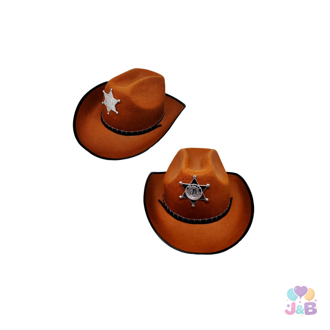 SOMBRERO VAQUERO SHERIF CAFÉ X1UNI