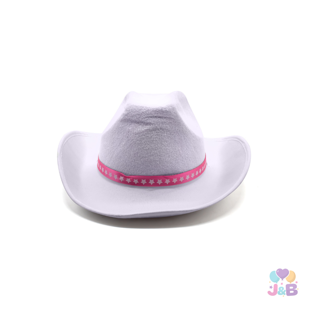SOMBRERO VAQUERO MUÑECA BLANCO X1UNI