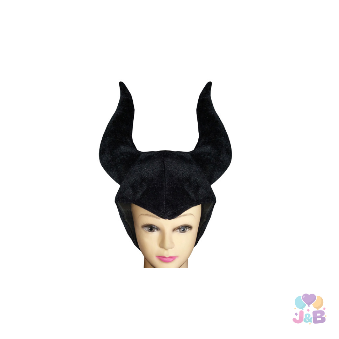SOMBRERO TELA DIABLITA NEGRA X1 UNI (MALEFICA)