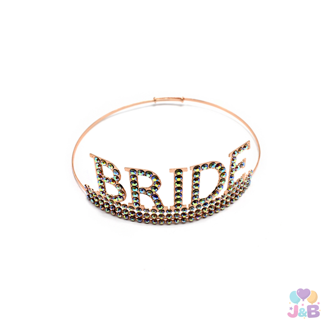 CORONA METALICA BRIDE ROSE GOLD X1 UNI
