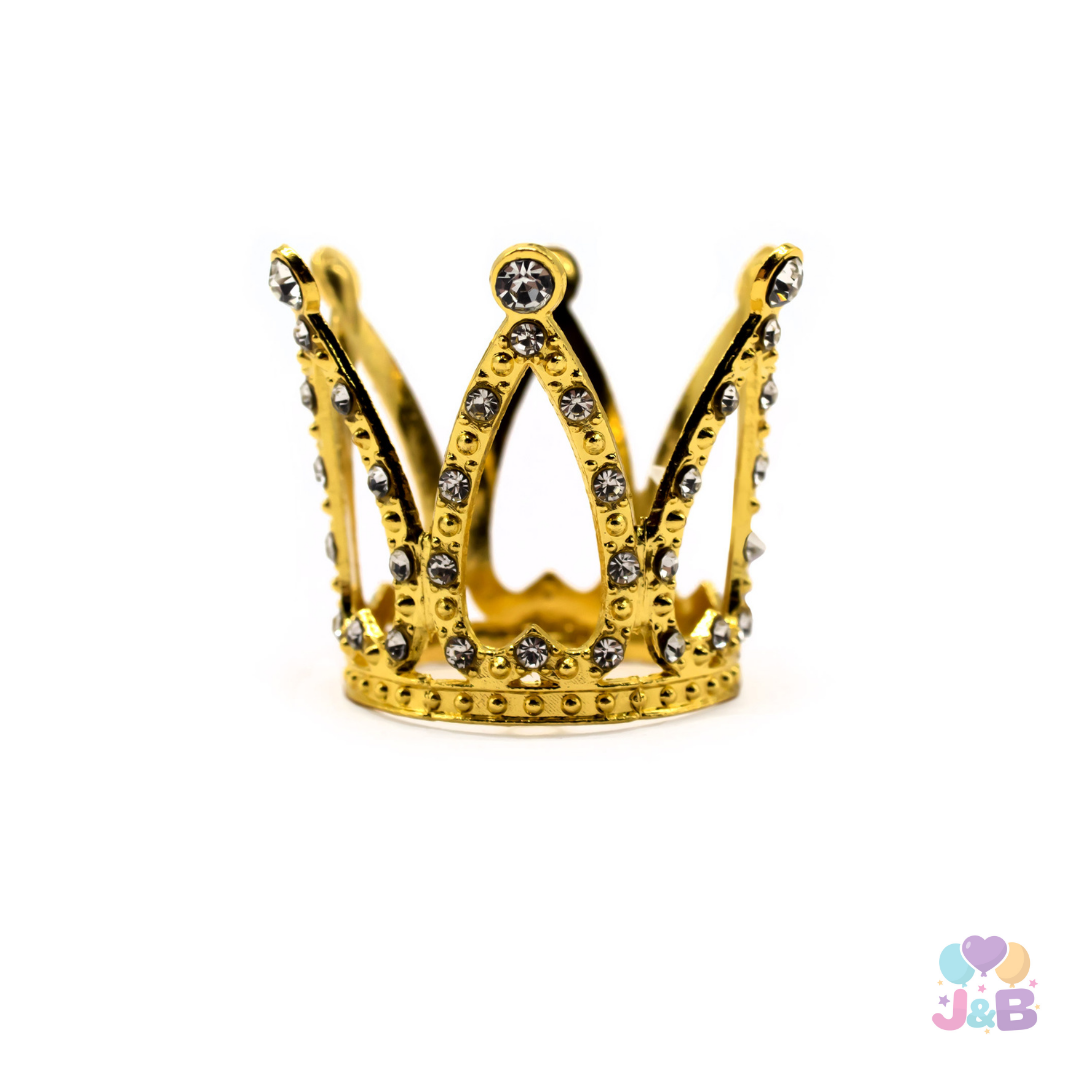 CORONA METALICA BOUQUET 3.4CM DORADO X1 UNI