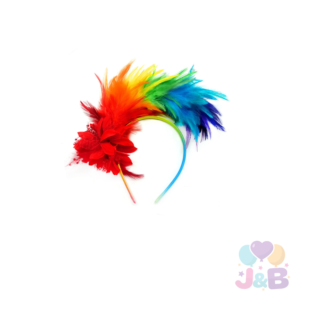 CINTILLO PLUMA ARCOIRIS X1 UNI