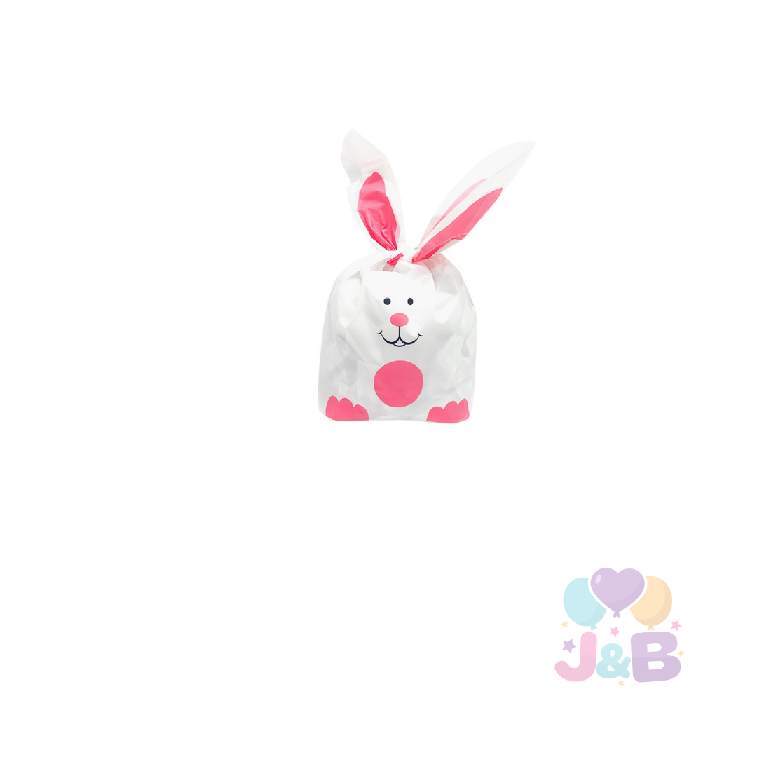 BOLSA CONEJO GRANDE ROSADO 20X33 X12