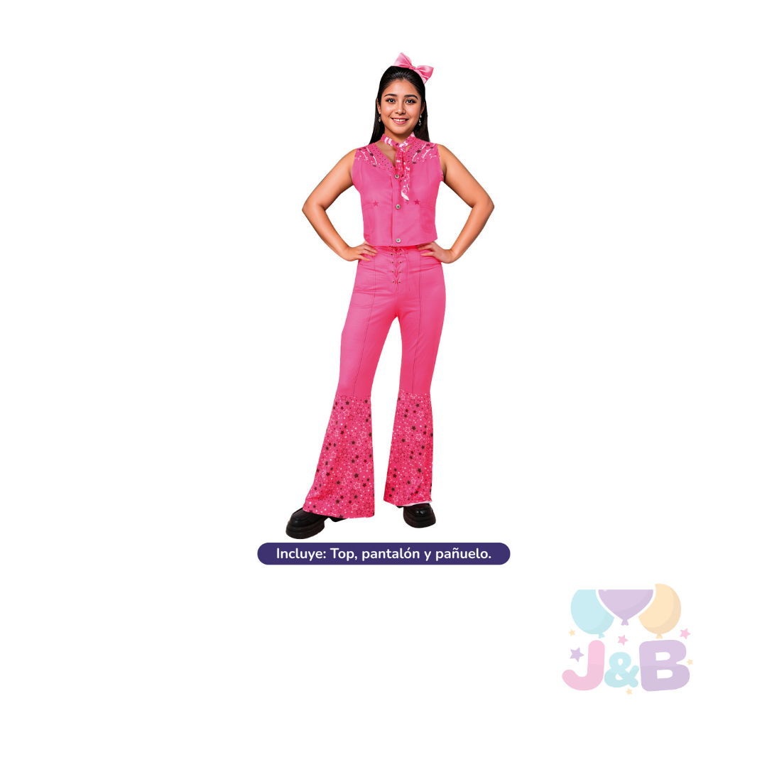 TRAJE VAQUERITA ROSADO NIÑA/ADULTO