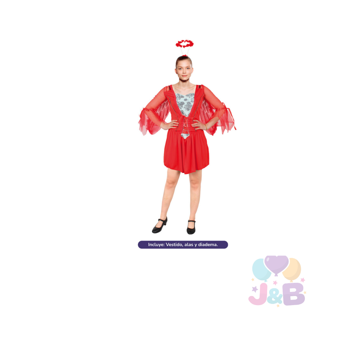 TRAJE ANGEL ROJO