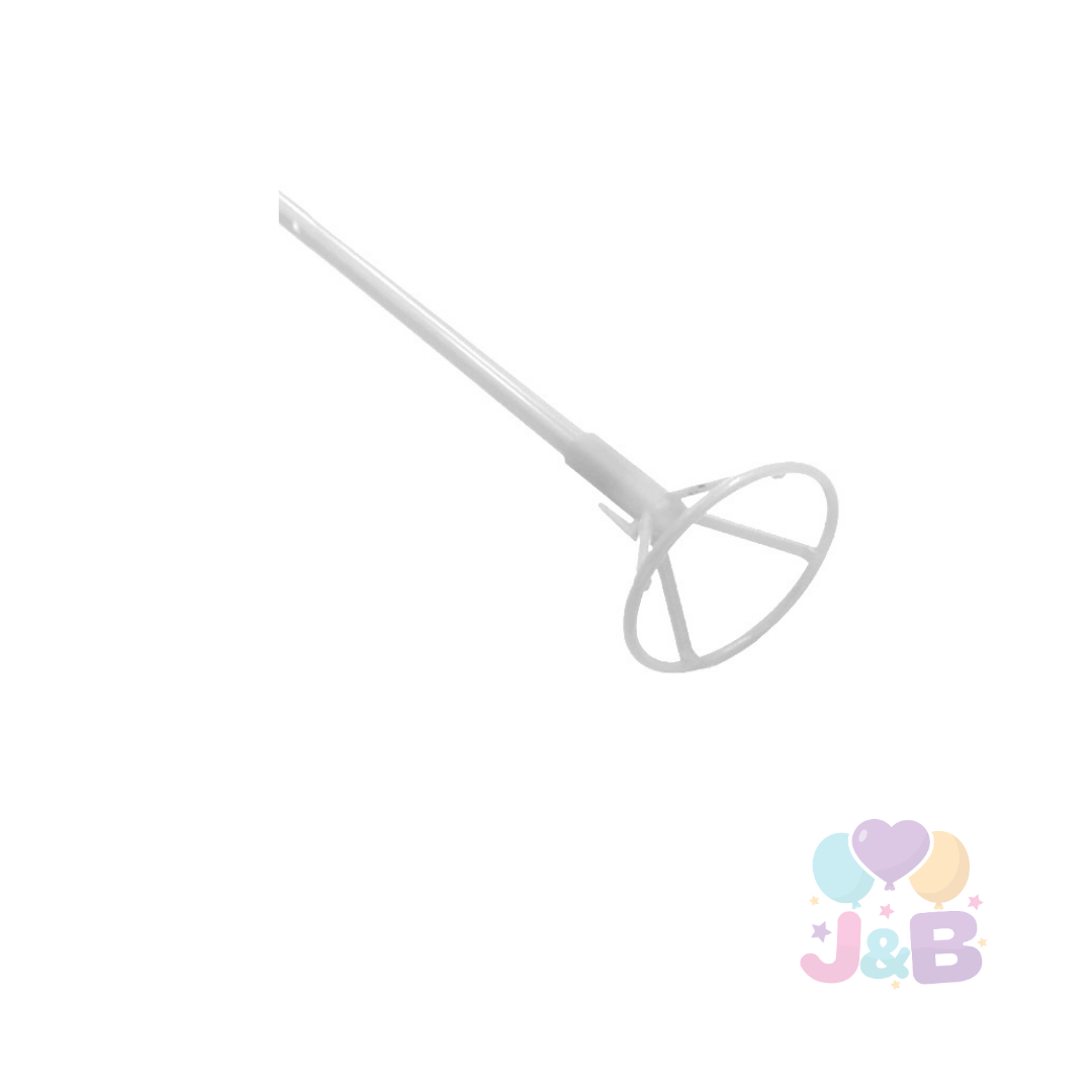 VARILLAS GLOBO FOIL 40CM BLANCAS X50 UNI