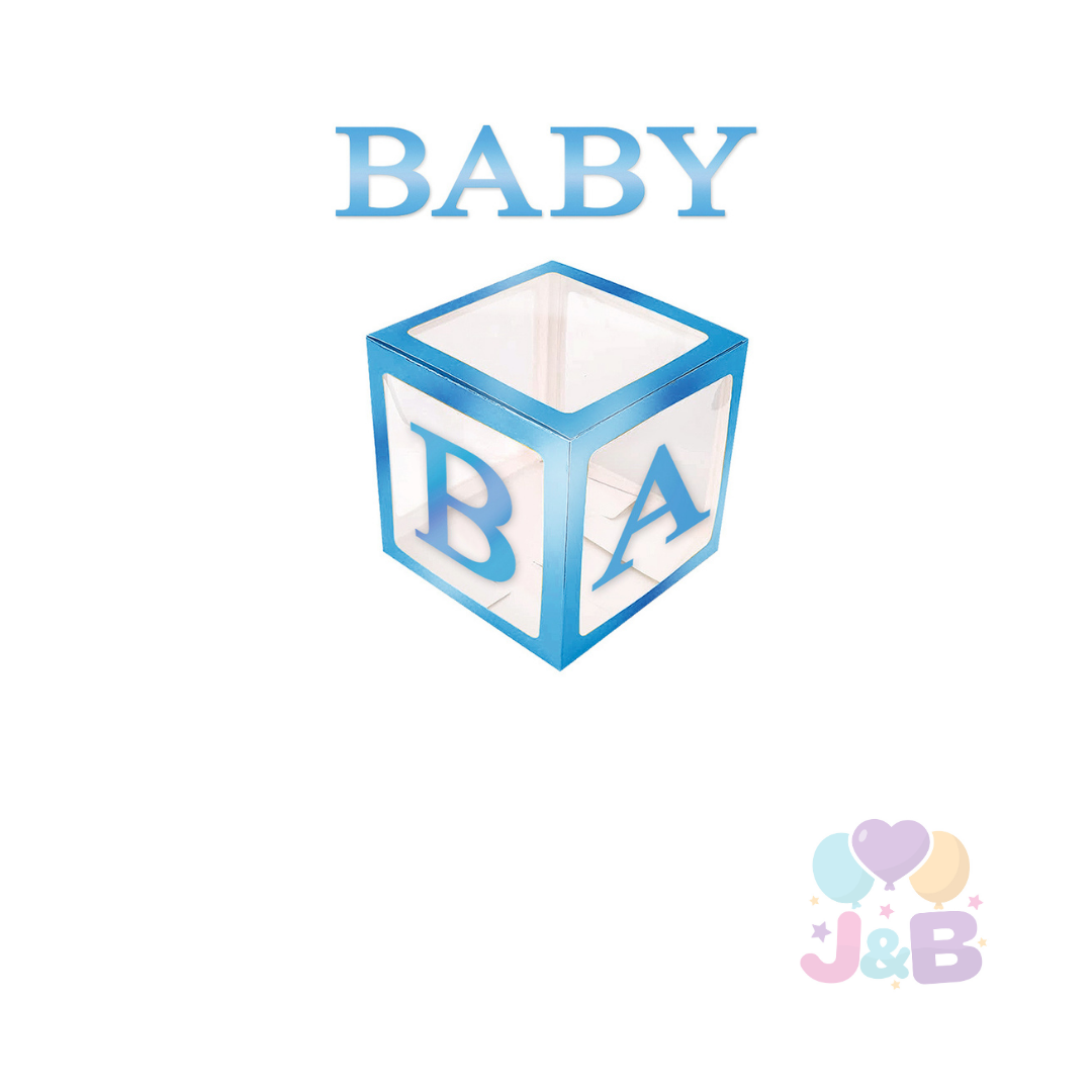 CAJA DECO 31X31 BABY METALIC CELESTE X1 UNI