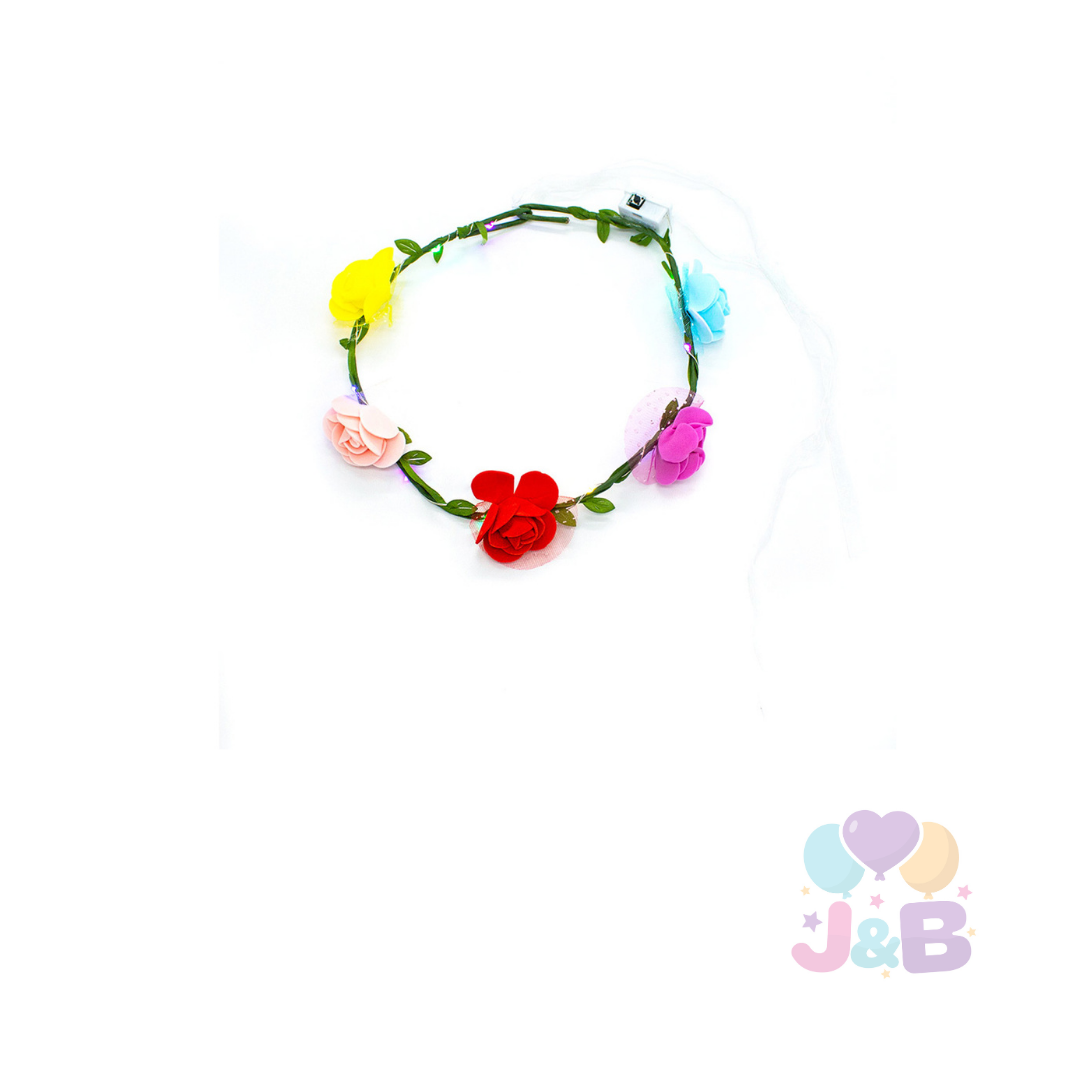 CINTILLO FLOREADO LED Y GIRASOL