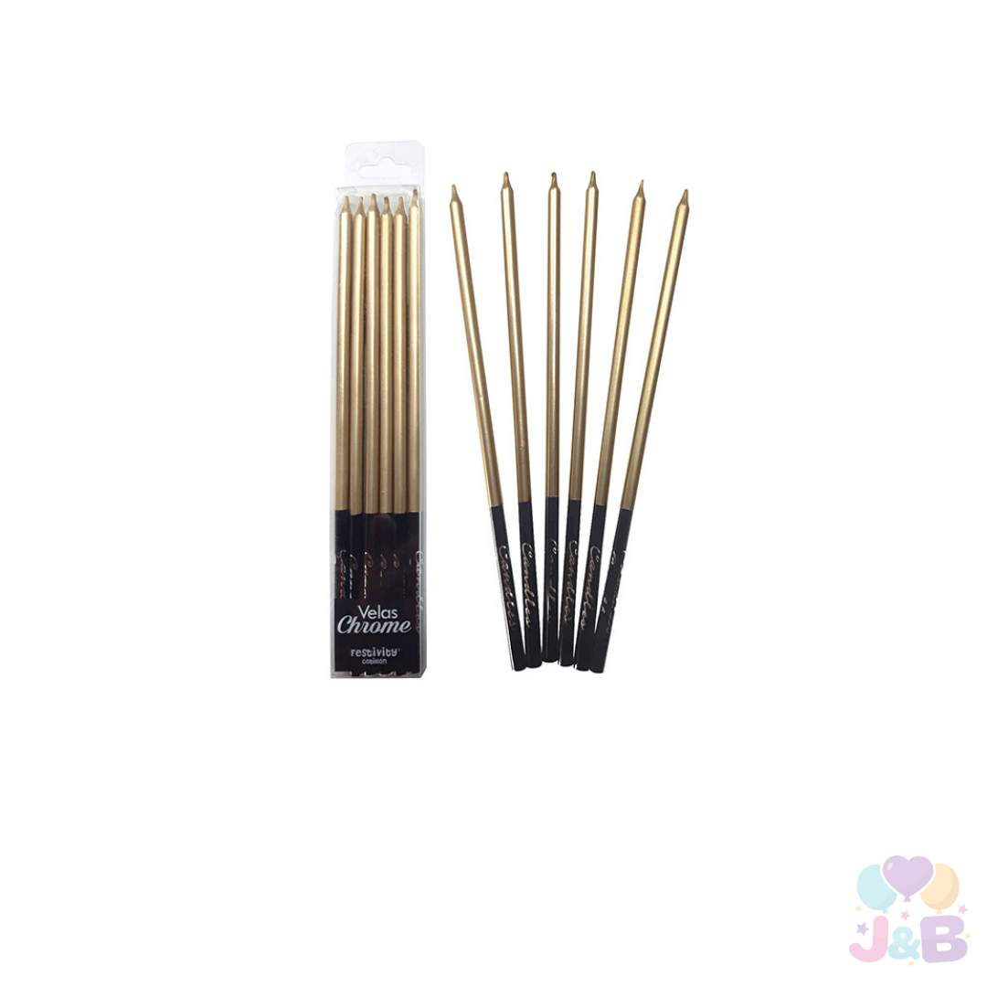 VELA CHROME X6 PCS X1 PAQUETE