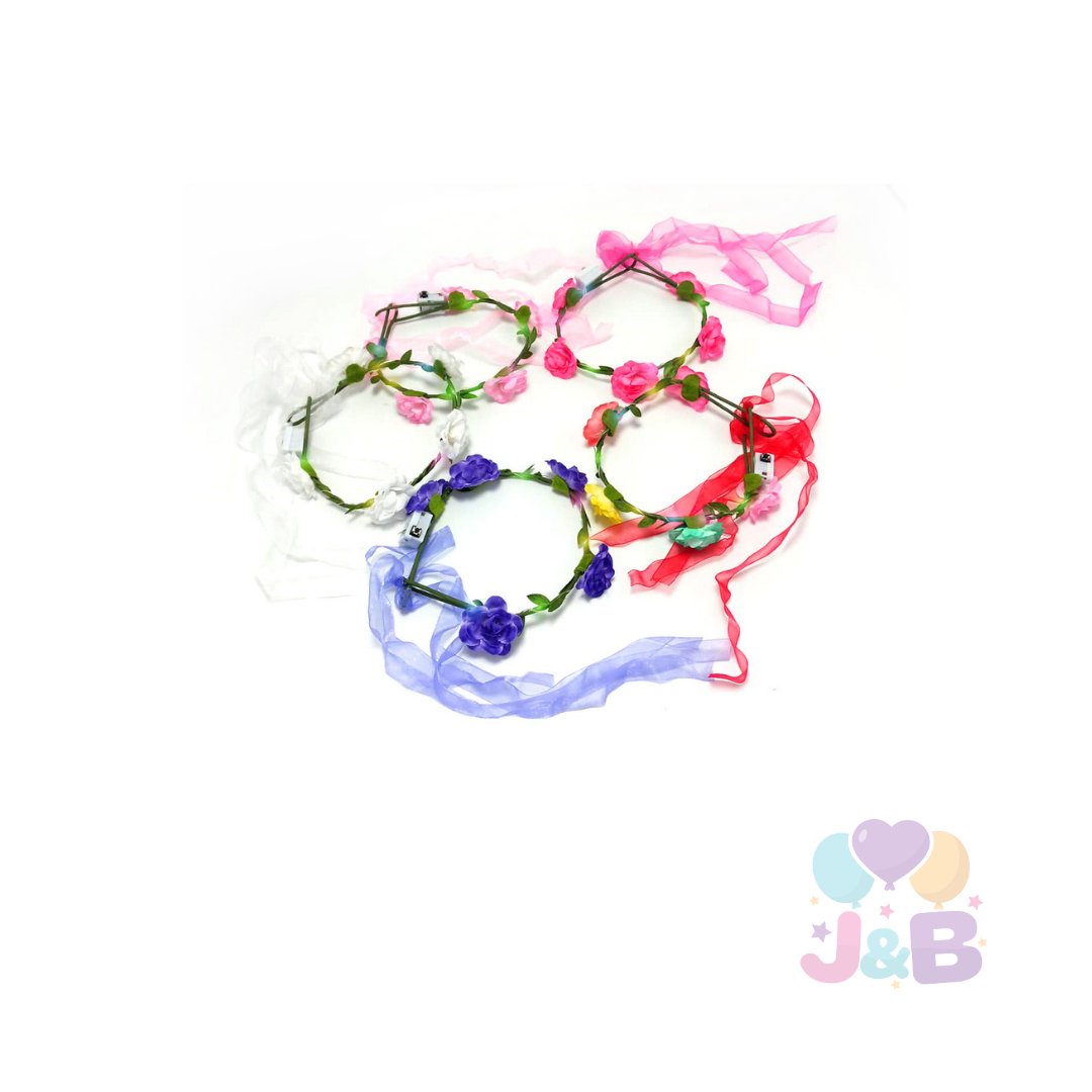 CINTILLO FLOREADO LED Y GIRASOL
