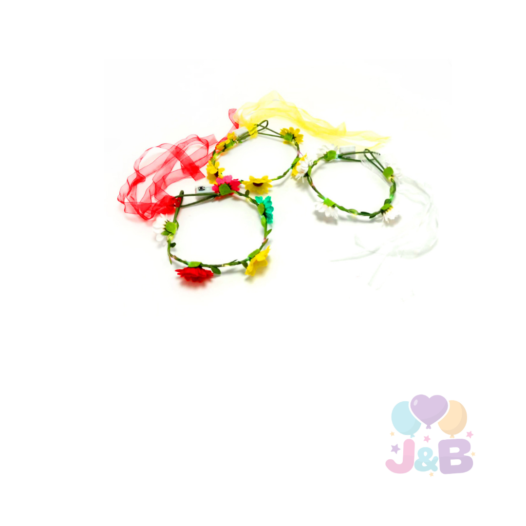 CINTILLO FLOREADO LED Y GIRASOL