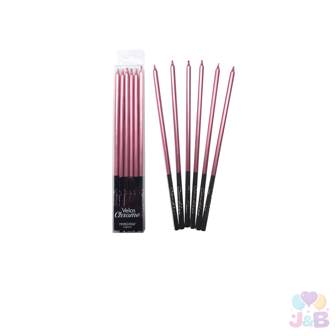 VELA CHROME X6 PCS X1 PAQUETE