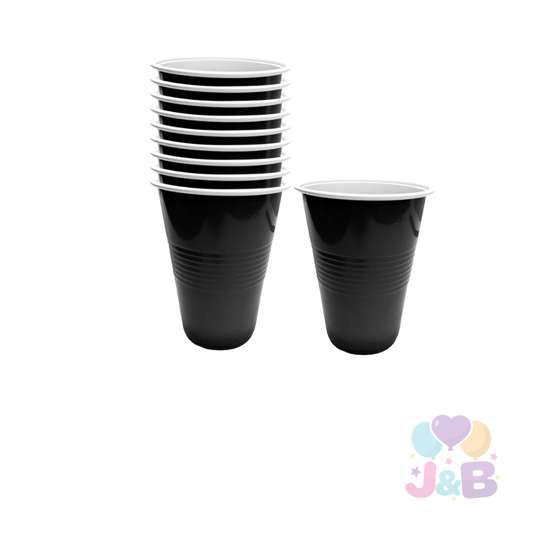 VASO CARTON 7 OZ METALICOS X6UNI