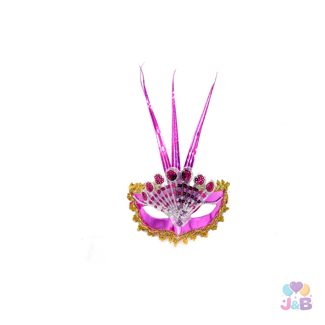 ANTIFAZ VENECIANO ABANICO MORADO X1 UNI