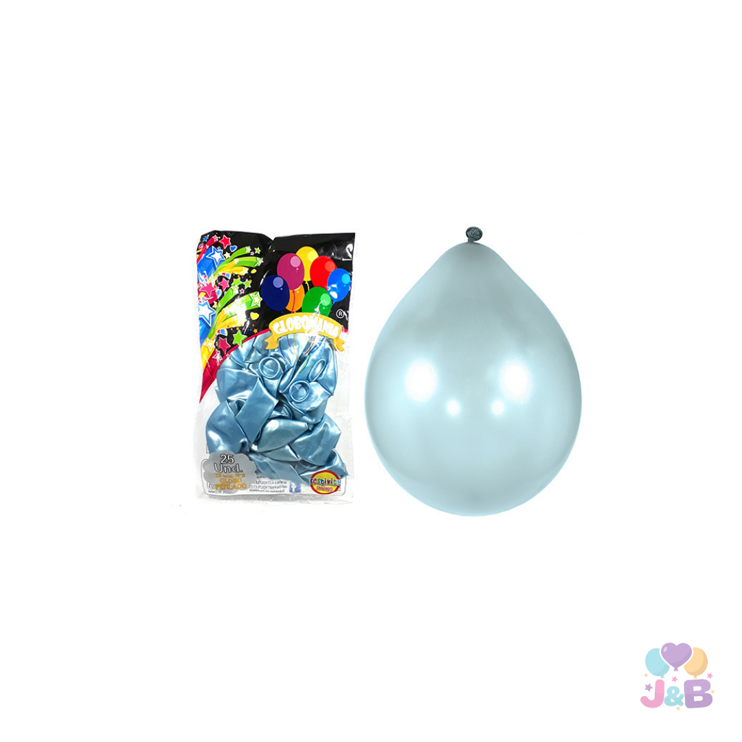 GLOBO 09 STANDARD METALICO X25 UNIDADES
