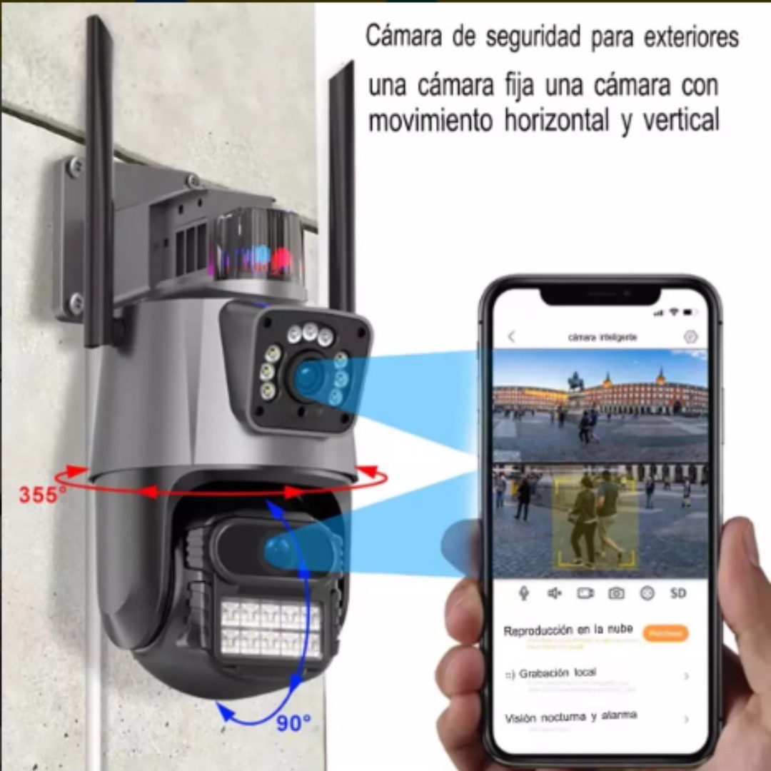Cámara de seguridad para exteriores