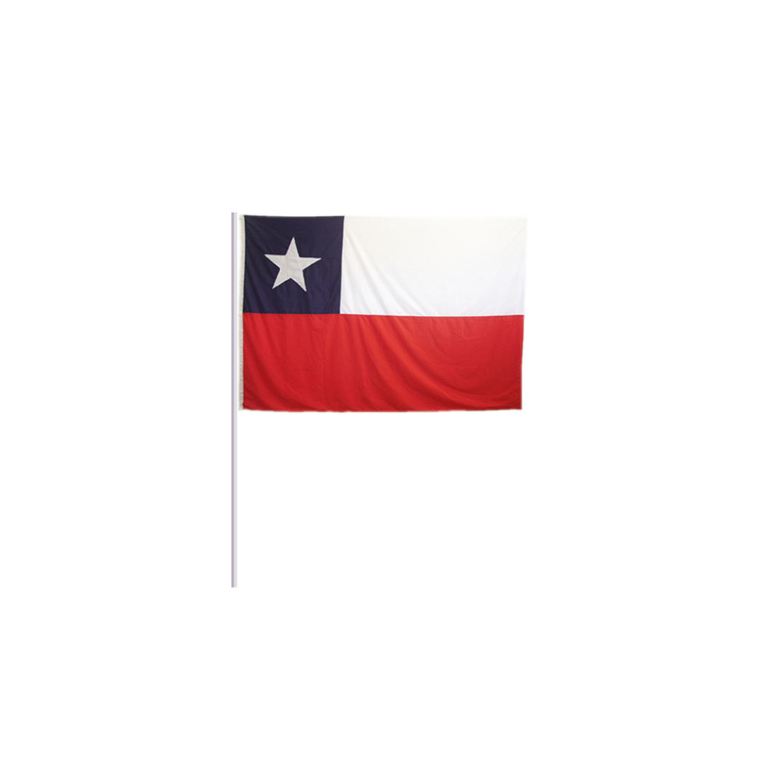 12 Bandera de Chilena Palito 30x45 CM