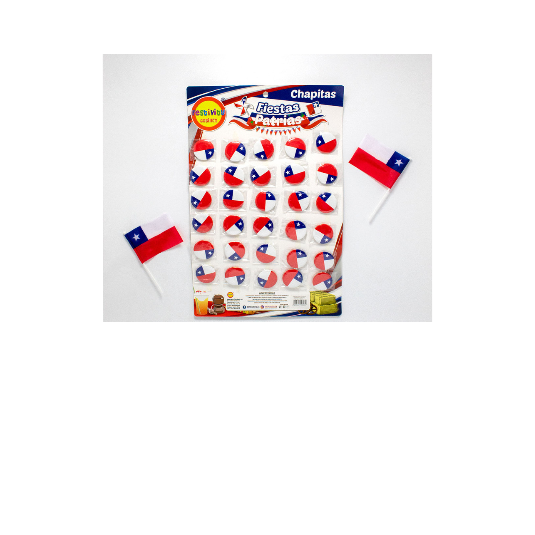 Chapitas de Fiestas Patrias