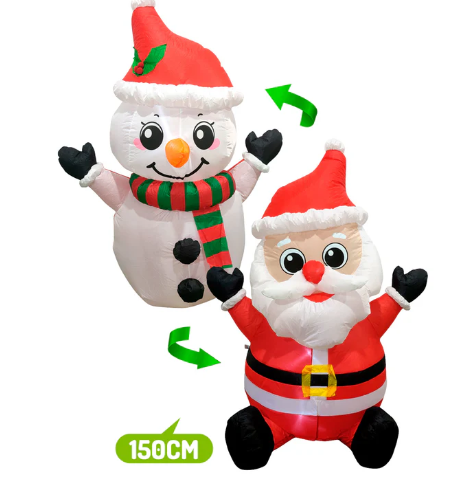 Figuras inflables navideñas