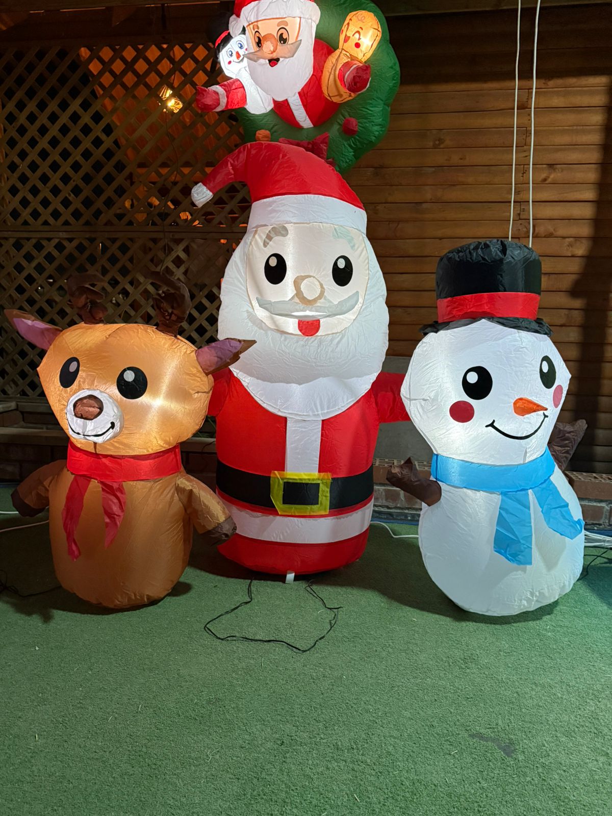 NAVIDAD TRIPLE INFLABLE LED 120CM