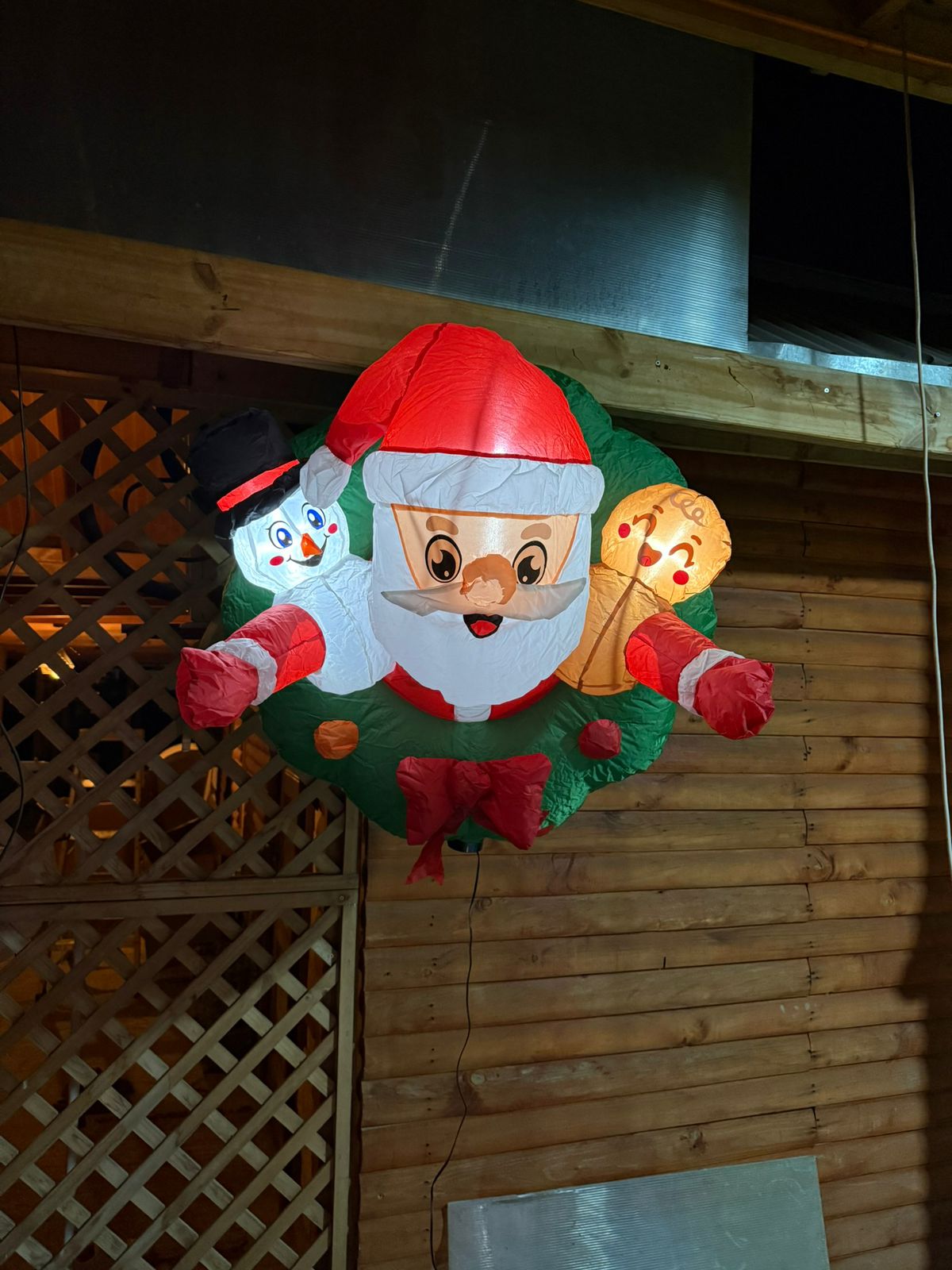 PUERTA NAVIDAD INFLABLE LED 80CM