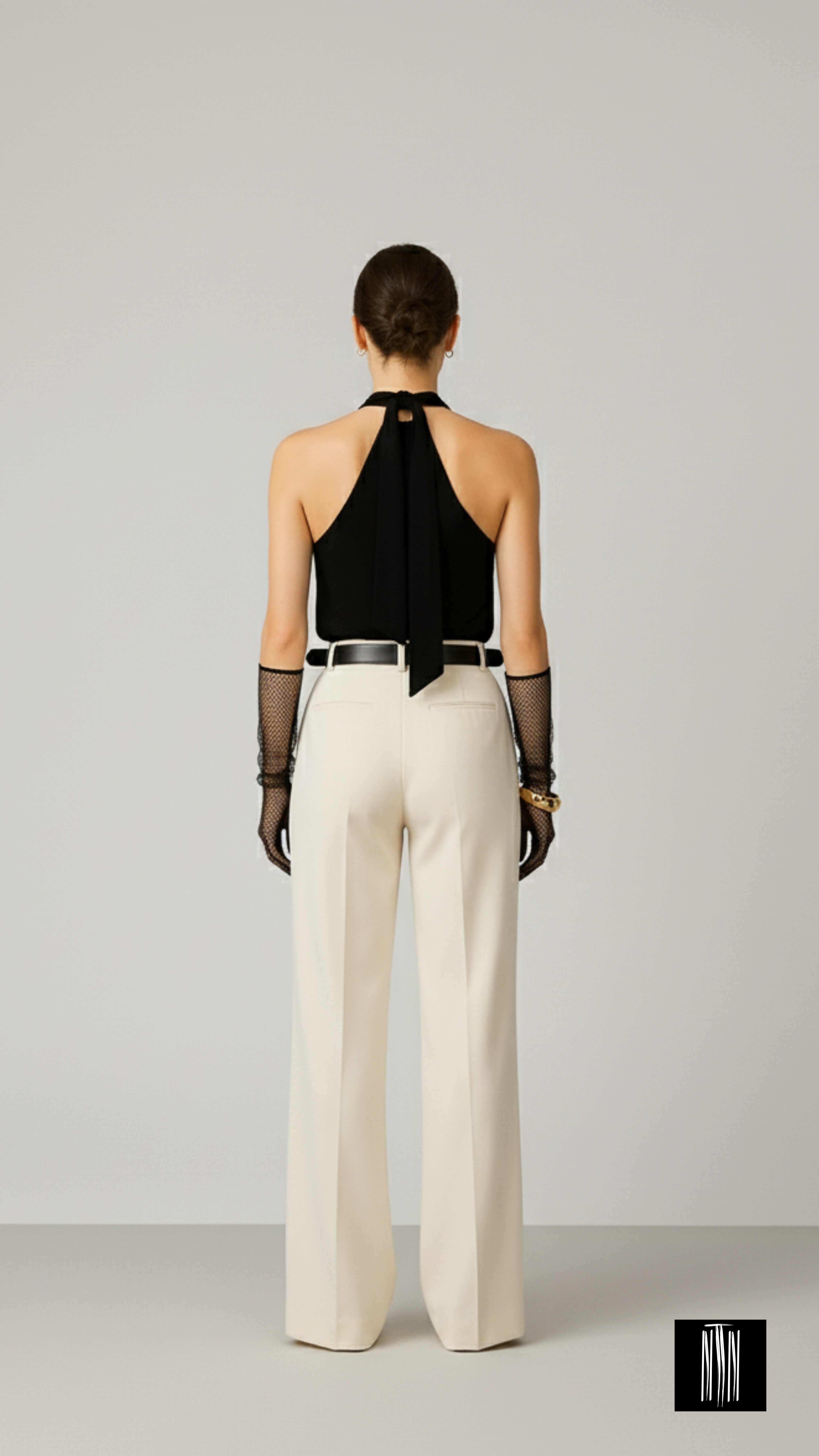 Whisper Wave - The Twisted Knot Halter Neck Tank Top