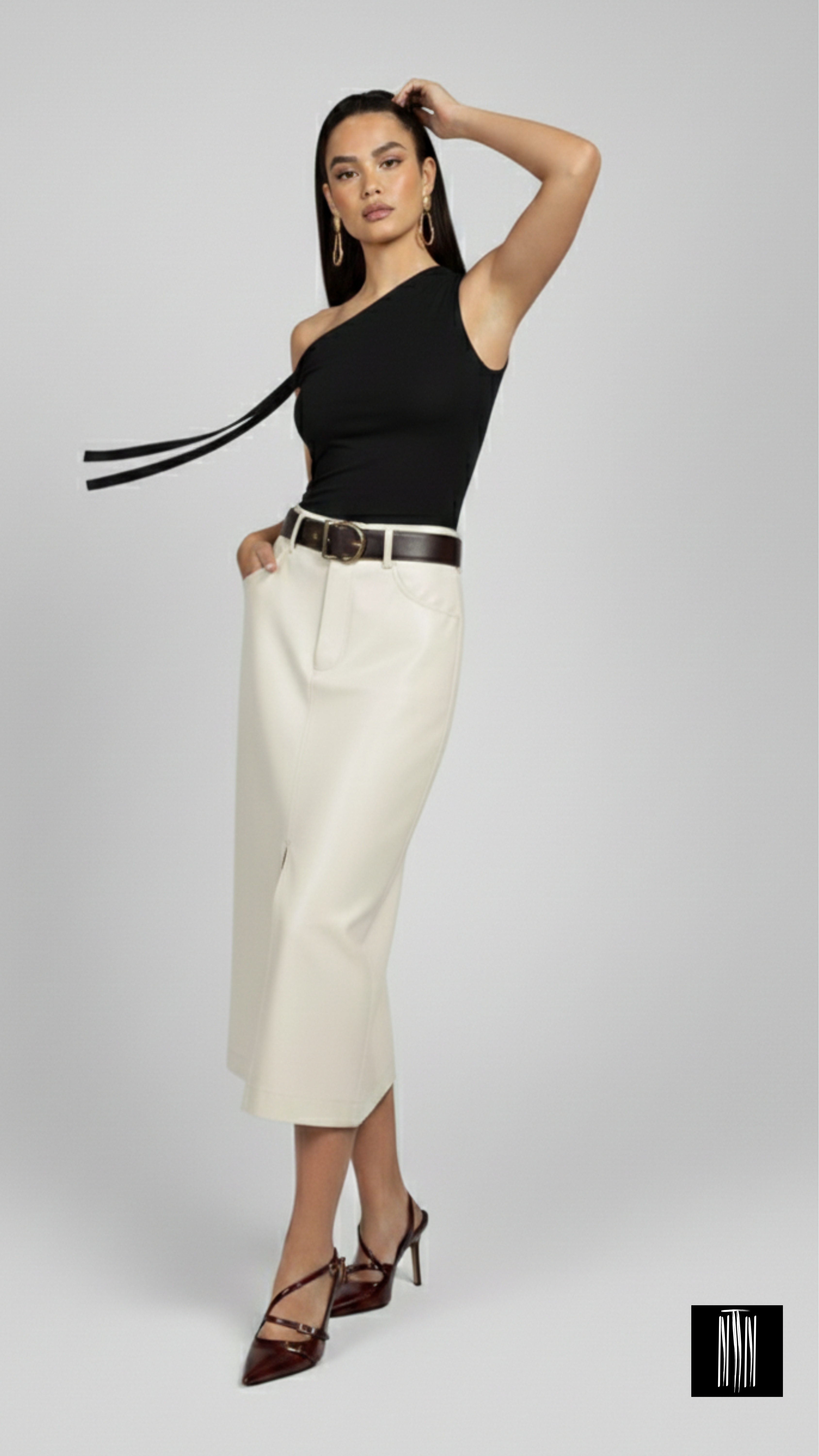 Azure Muse - Tranquil Waves Sleeveless Top