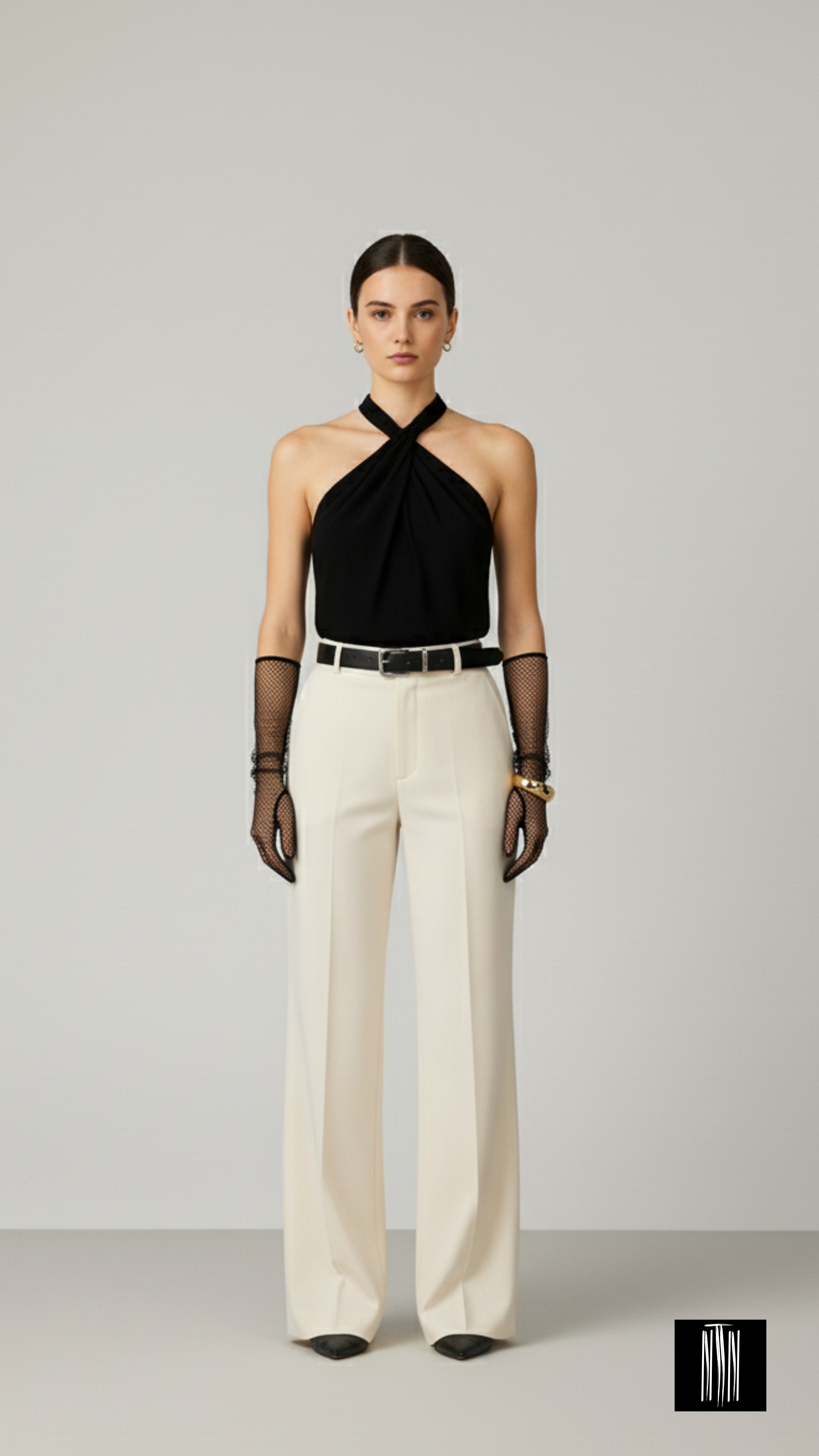 Whisper Wave - The Twisted Knot Halter Neck Tank Top