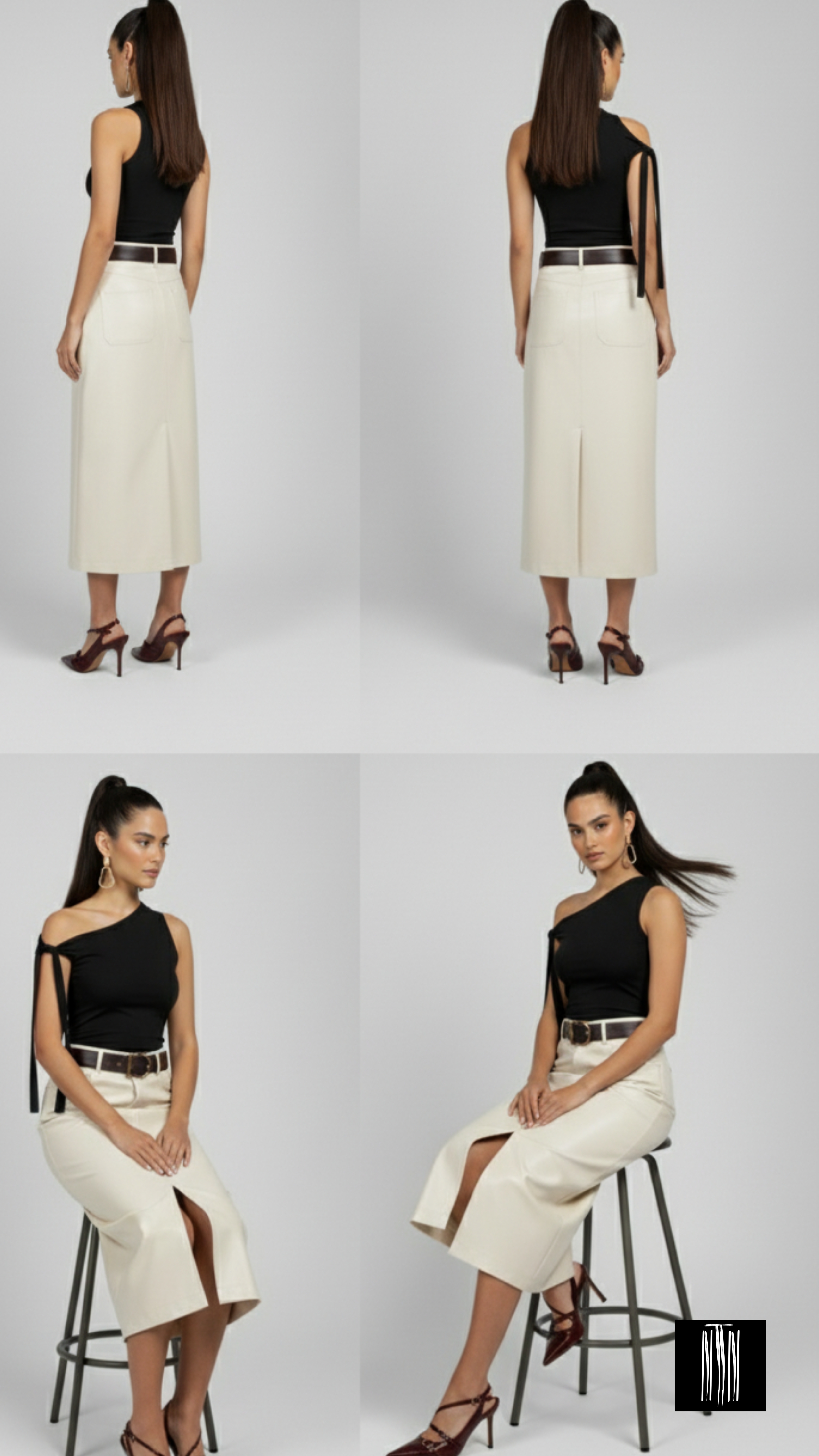 Azure Muse - Tranquil Waves Sleeveless Top