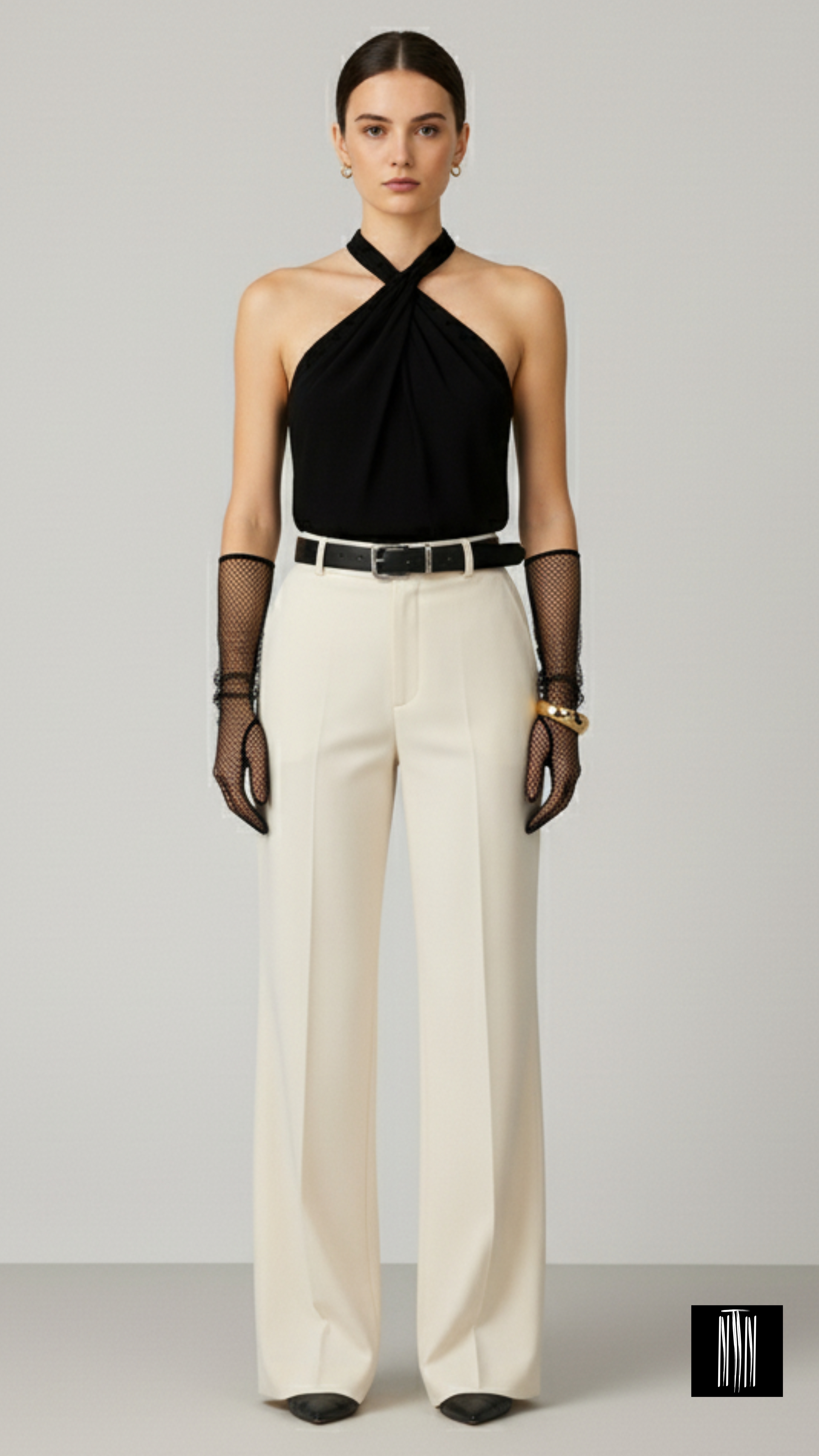 Whisper Wave - The Twisted Knot Halter Neck Tank Top