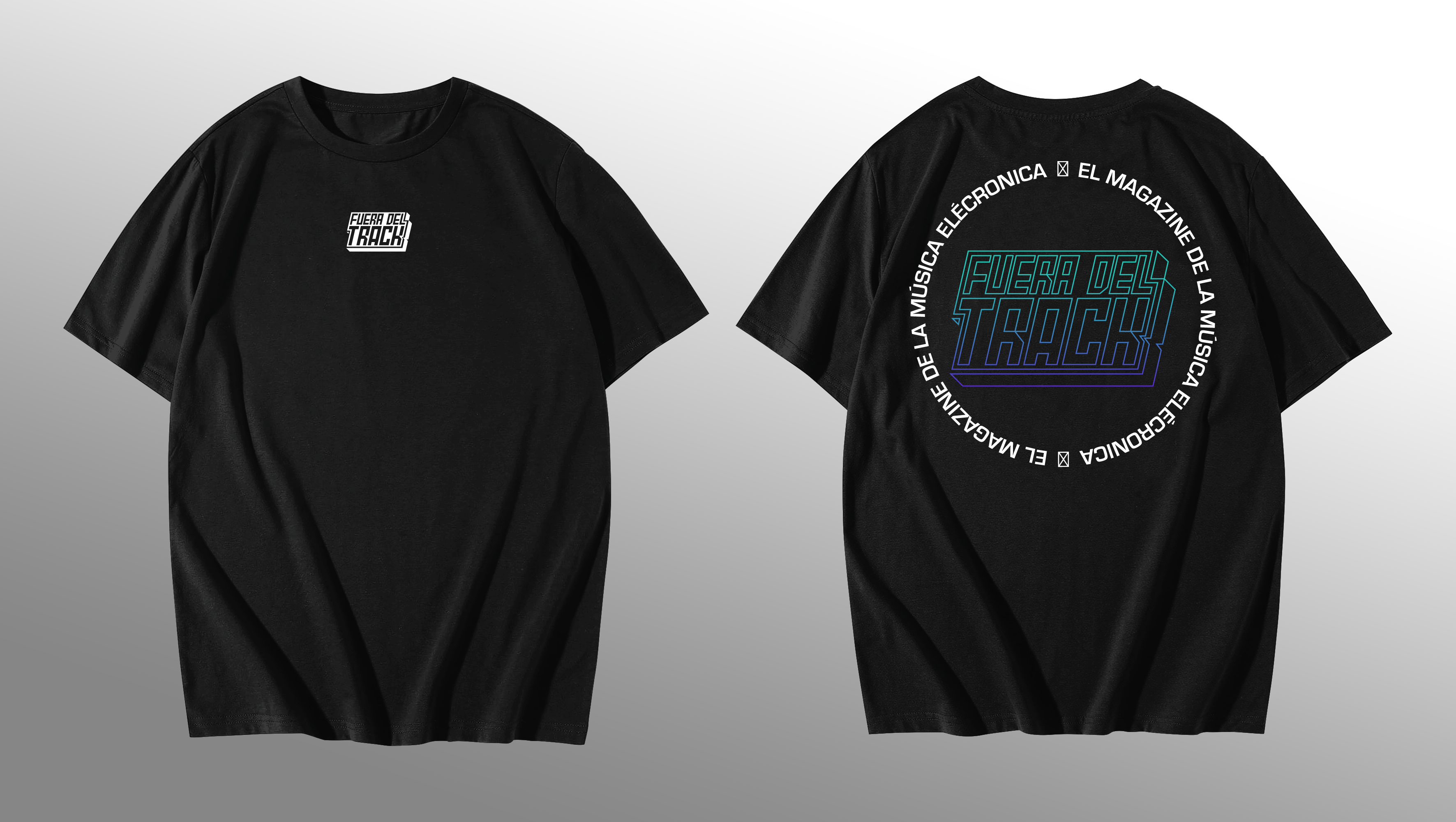 FUERA DEL TRACK Black T-shirt