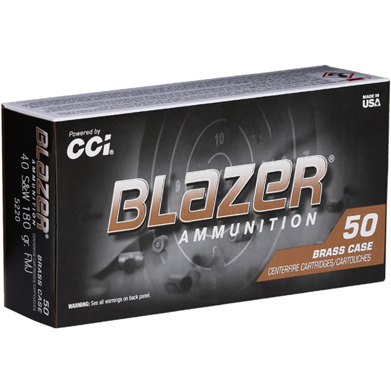 CCI Blazer 40 S&W - 180 Grain FMJ