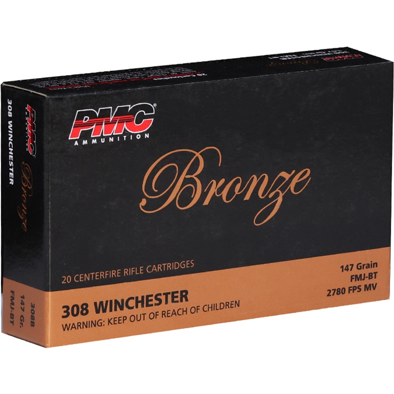 PMC Bronze 308 Win - 147 Grain FMJ-BT