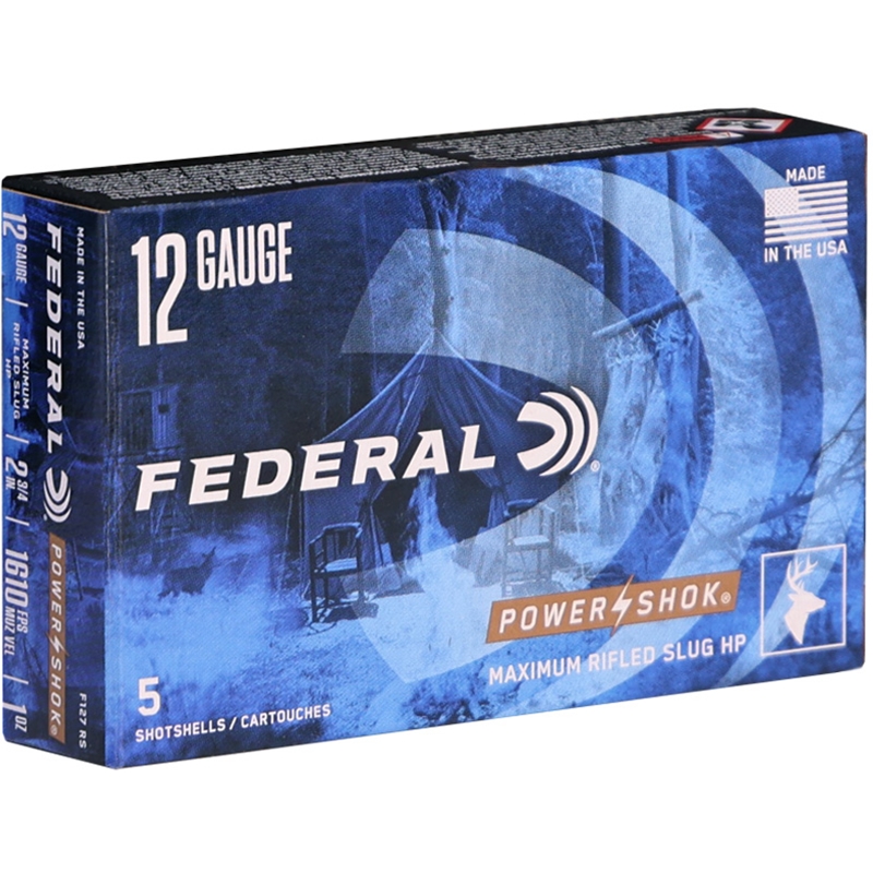 Federal Power-Shok 12 Gauge 2-3/4" 1oz. Rifled Slug